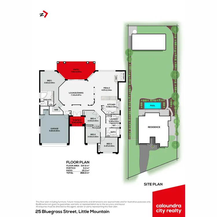 Floorplan of Homely house listing, 25 Bluegrass Street, Little Mountain QLD 4551
