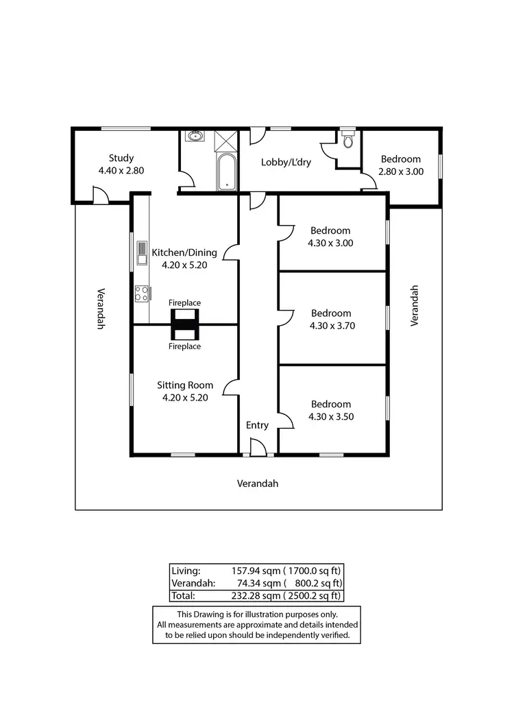 Floorplan of Homely house listing, 5 Lorna Street, Spalding SA 5454