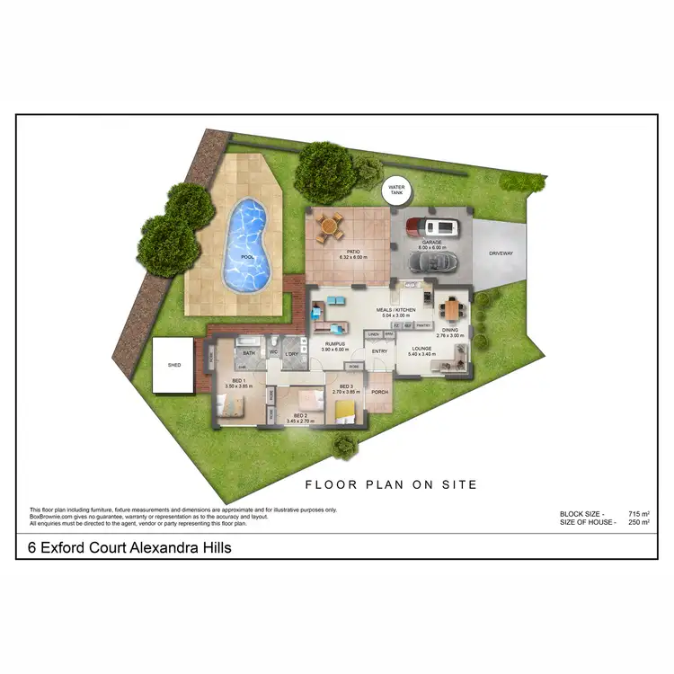 Floorplan of Homely house listing, 6 Exford Court, Alexandra Hills QLD 4161