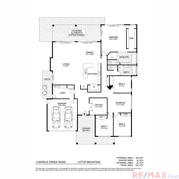 Floorplan of Homely house listing, 6 Middle Creek Road, Little Mountain QLD 4551