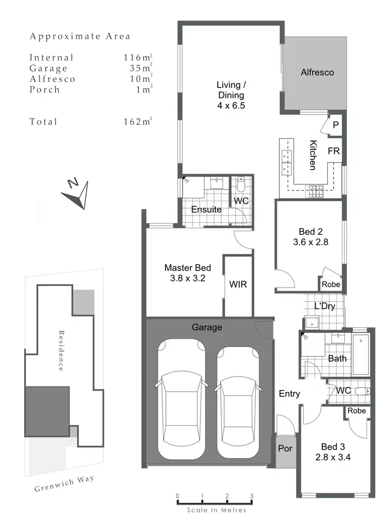 Floorplan of Homely house listing, 8 Greenwich Way, Success WA 6164