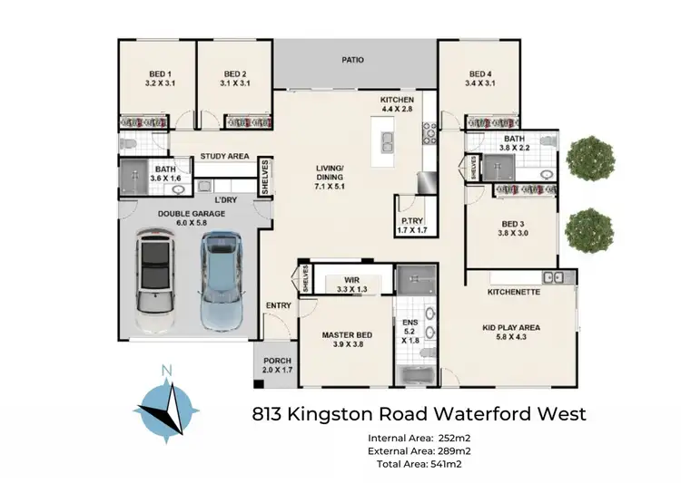 Floorplan of Homely house listing, 813 Kingston Road, Waterford West QLD 4133