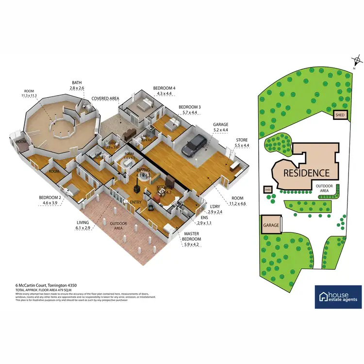 Floorplan of Homely house listing, 6 McCartin Court, Torrington QLD 4350