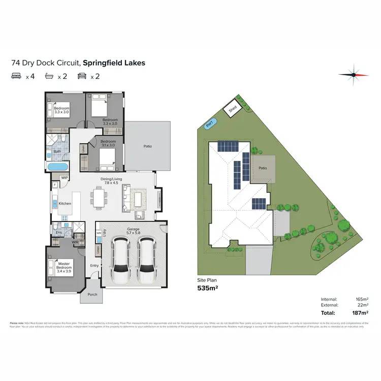 Floorplan of Homely house listing, 74 Dry Dock Circuit, Springfield Lakes QLD 4300