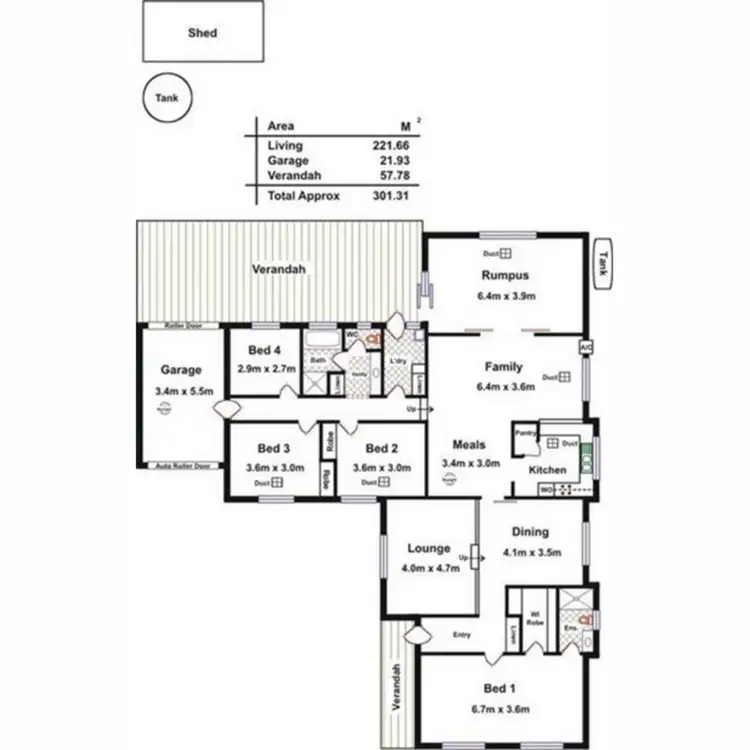Floorplan of Homely house listing, 2 Charles Fry Court, Williamstown SA 5351