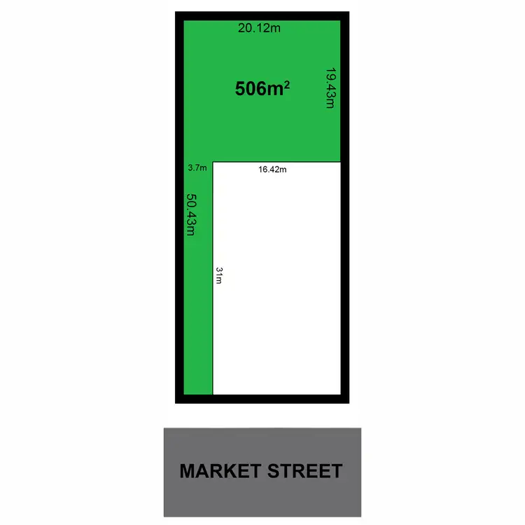 Floorplan of Homely land listing, 115B Market Street, Sale VIC 3850