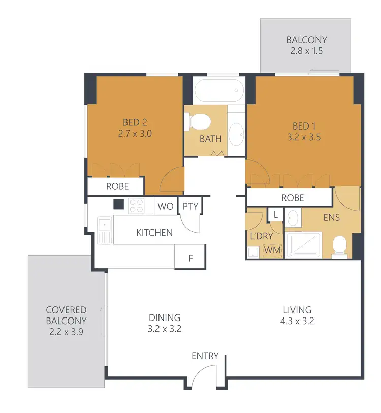 Floorplan of Homely unit listing, 101/150 Duporth Avenue, Maroochydore QLD 4558