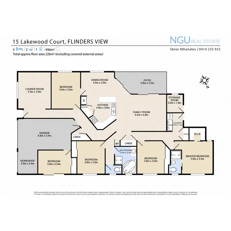Floorplan of Homely house listing, 15 Lakewood Court, Flinders View QLD 4305