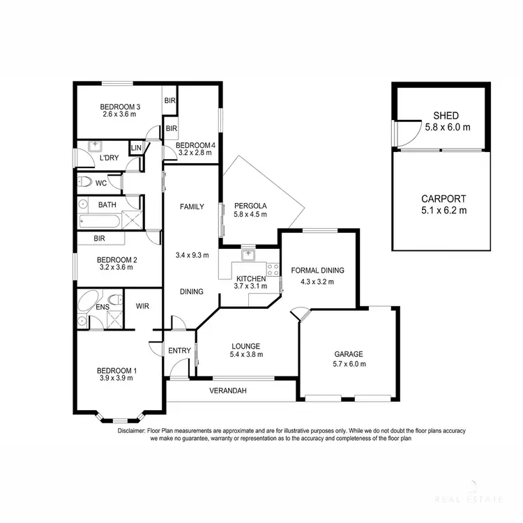 Floorplan of Homely house listing, 9 Braxton Close, Mount Gambier SA 5290