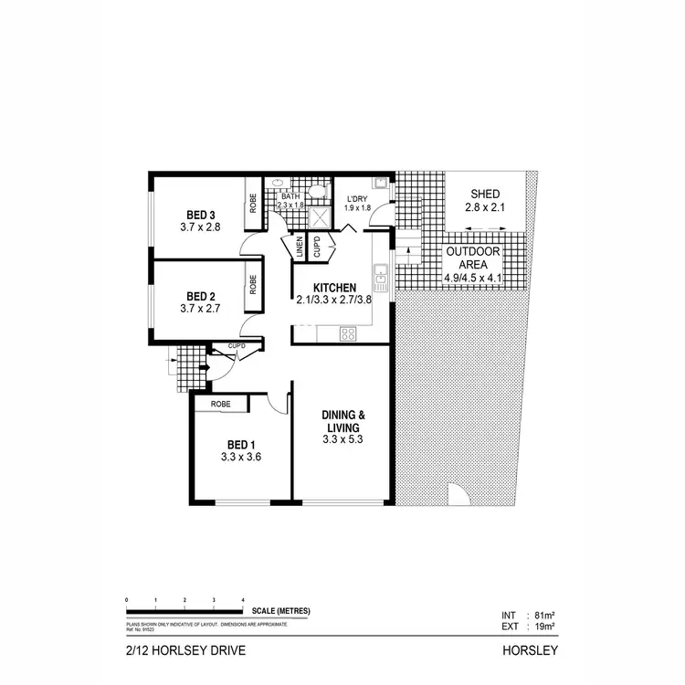 Floorplan of Homely villa listing, 2/12 Horsley Drive, Horsley NSW 2530