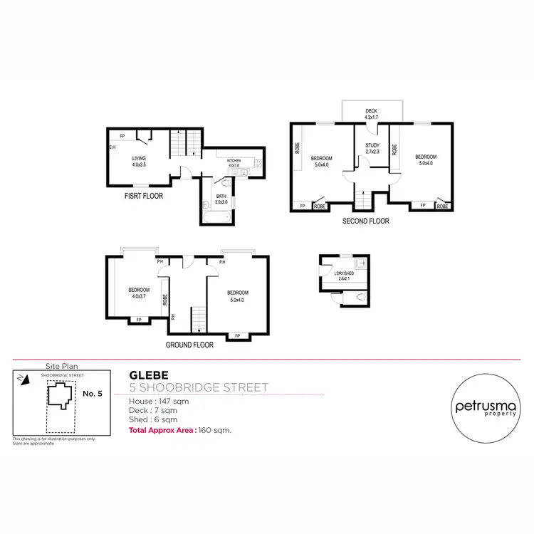 Floorplan of Homely house listing, 5 Shoobridge Street, Glebe TAS 7000