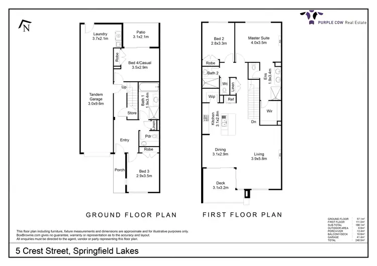 Floorplan of Homely house listing, 5 Crest Street, Springfield Lakes QLD 4300