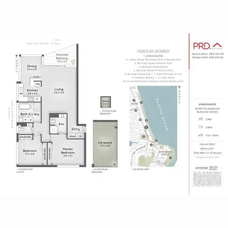 Floorplan of Homely apartment listing, 26/100 The Esplanade, Burleigh Heads QLD 4220
