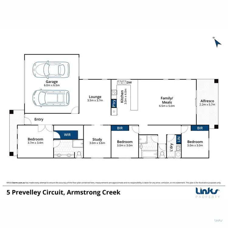 Floorplan of Homely house listing, 5 Prevelly Circuit, Armstrong Creek VIC 3217