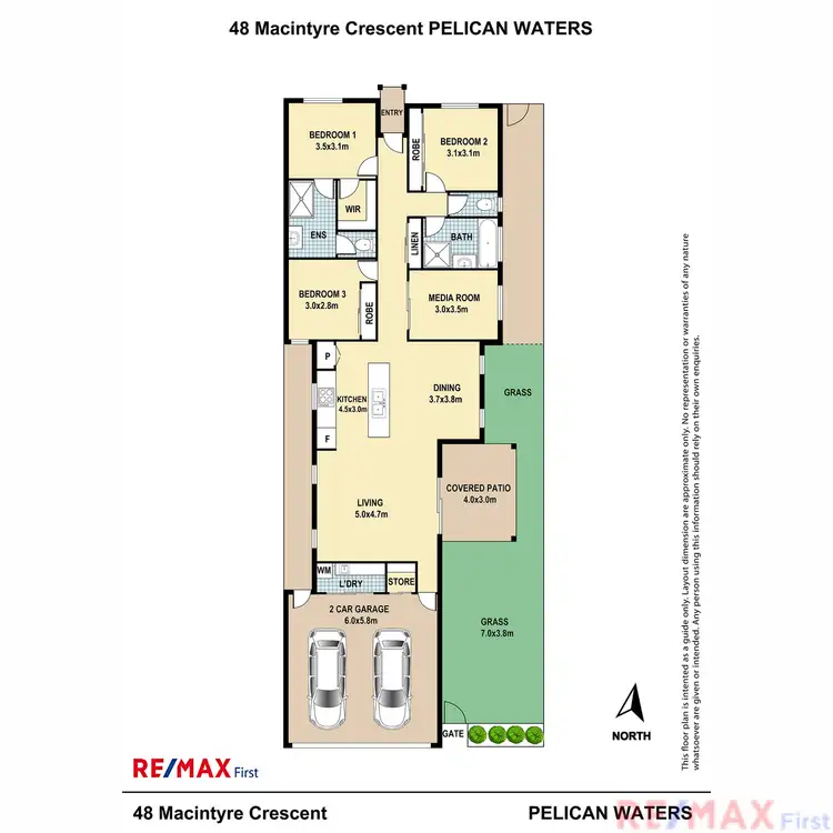 Floorplan of Homely house listing, 48 Macintyre Crescent, Pelican Waters QLD 4551