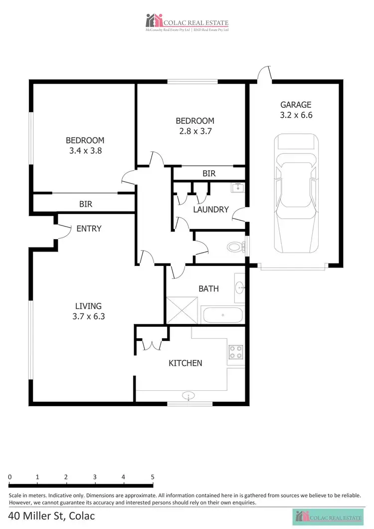 Floorplan of Homely unit listing, 1/40 Miller Street, Colac VIC 3250