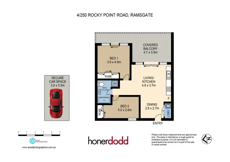 Floorplan of Homely apartment listing, 4/250-258 Rocky Point Road, Ramsgate NSW 2217