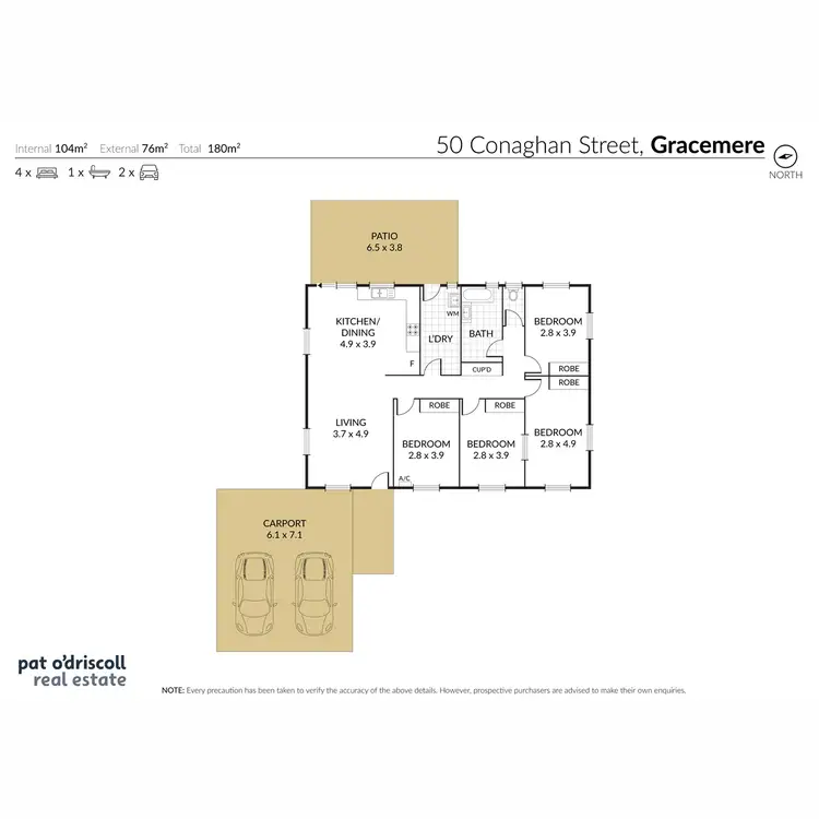 Floorplan of Homely house listing, 50 Conaghan Street, Gracemere QLD 4702