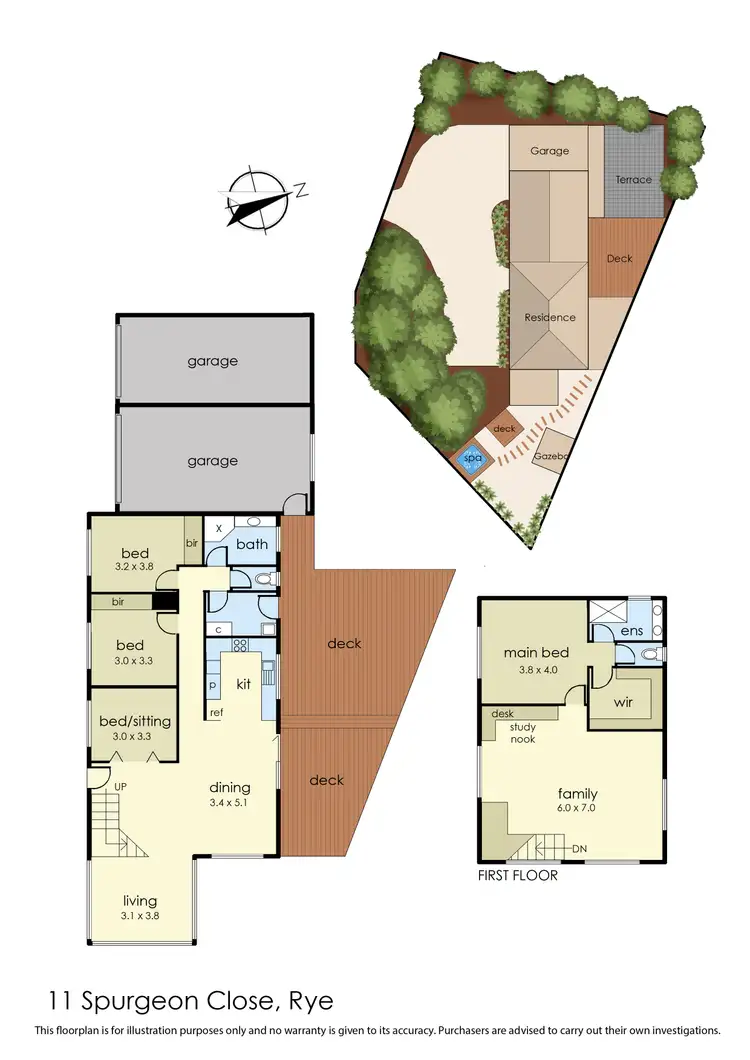 Floorplan of Homely house listing, 11 Spurgeon Close, Rye VIC 3941