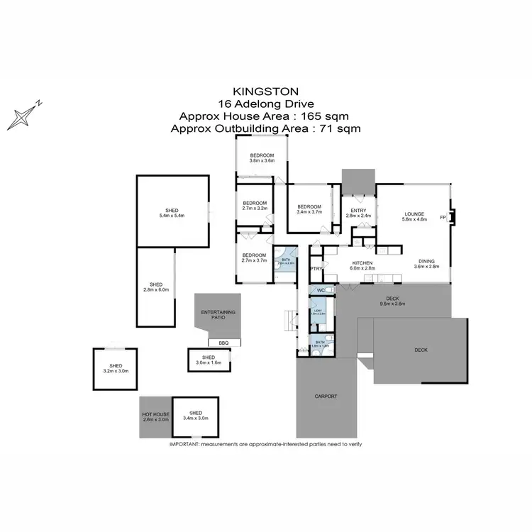 Floorplan of Homely house listing, 16 Adelong Drive, Kingston TAS 7050