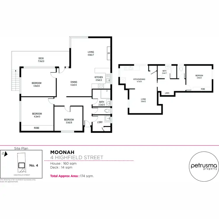 Floorplan of Homely house listing, 4 Highfield Street, Moonah TAS 7009
