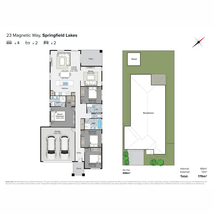 Floorplan of Homely house listing, 23 Magnetic Way, Springfield Lakes QLD 4300