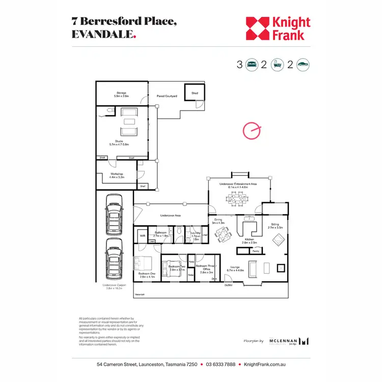 Floorplan of Homely house listing, 7 Berresford Place, Evandale TAS 7212