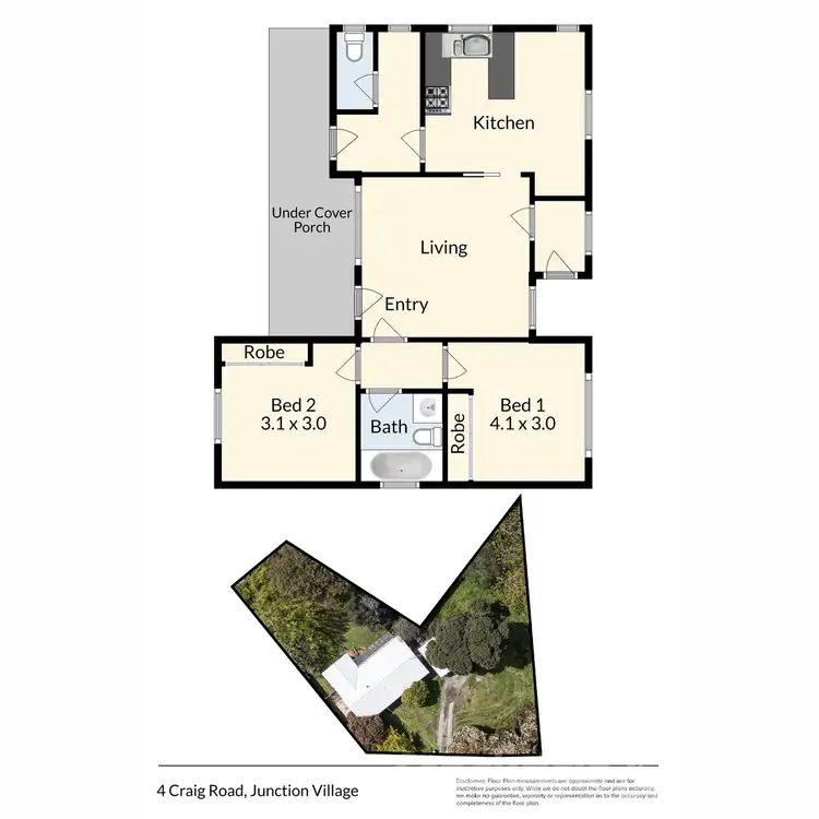 Floorplan of Homely house listing, 4 Craig Road, Junction Village VIC 3977