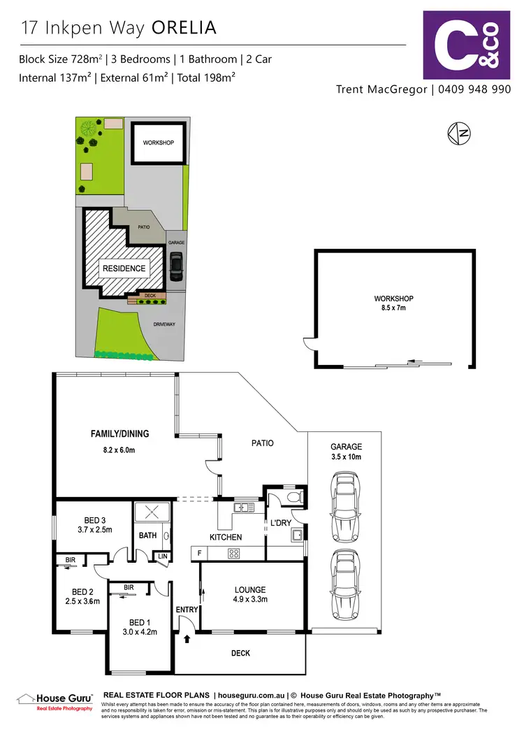 Floorplan of Homely house listing, 17 Inkpen Way, Orelia WA 6167