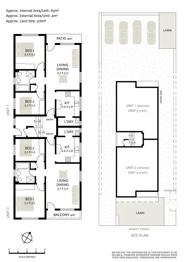 Floorplan of Homely block of units listing, 2B Market Street, Drummoyne NSW 2047