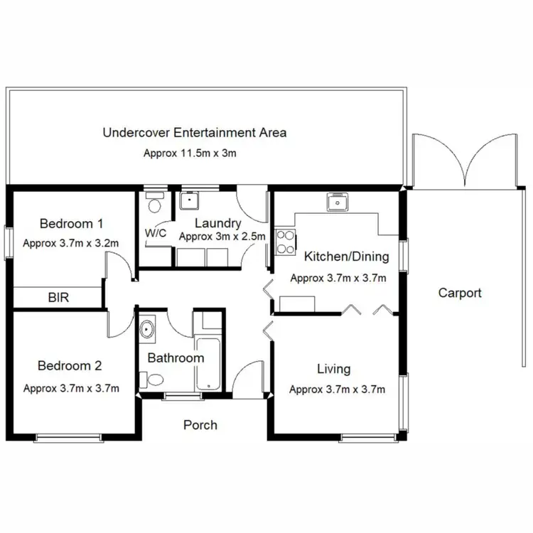 Floorplan of Homely house listing, 105 Carlton Parade, Port Augusta SA 5700