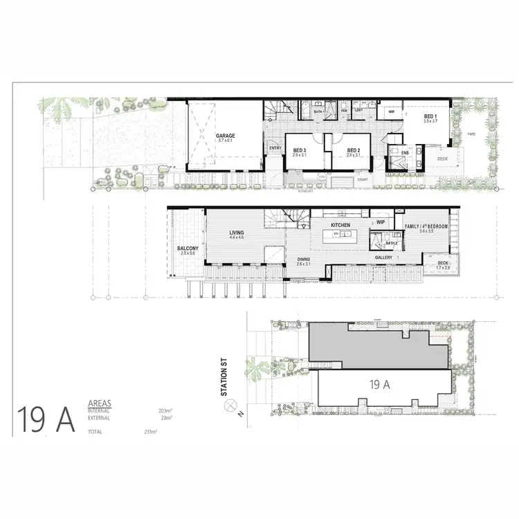 Floorplan of Homely semi-detached listing, 19a Station Street, Tugun QLD 4224