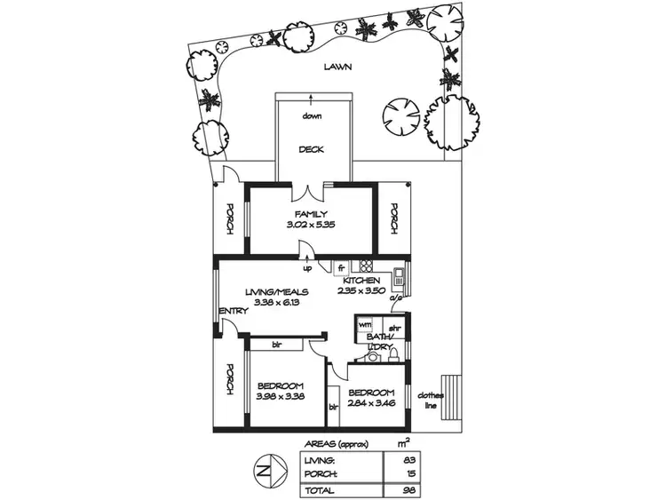 Floorplan of Homely apartment listing, 4/3 Murray Street, Fulham SA 5024