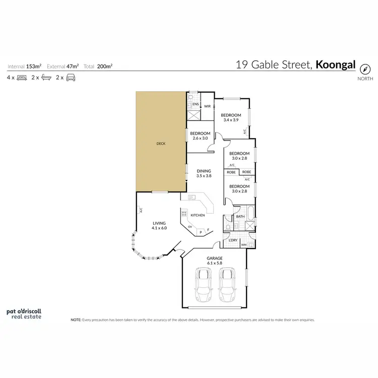 Floorplan of Homely house listing, 19 Gable Street, Koongal QLD 4701