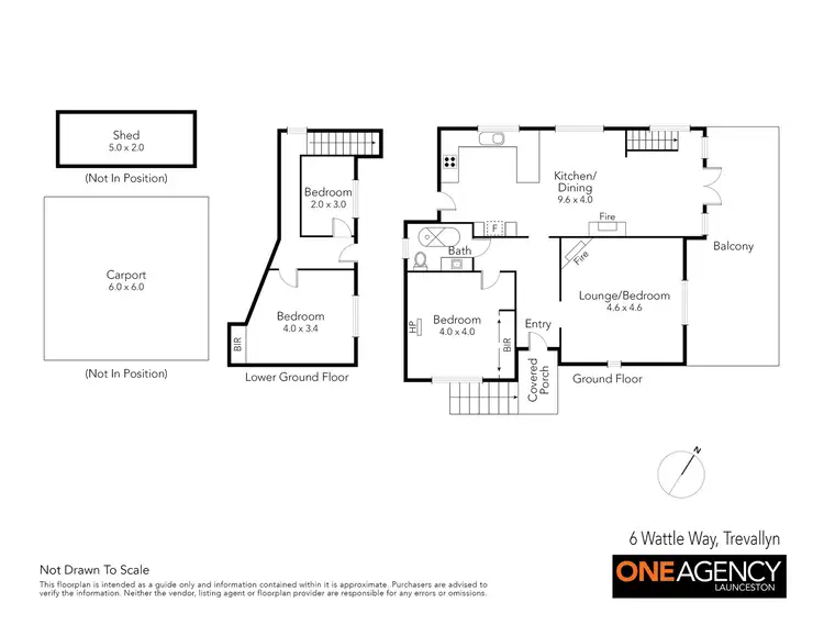 Floorplan of Homely house listing, 6 Wattle Way, Trevallyn TAS 7250