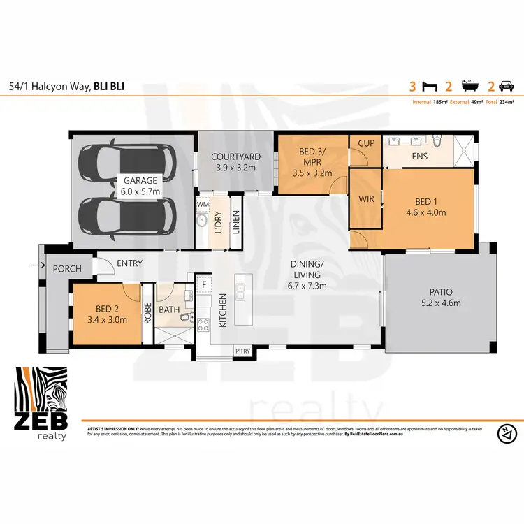 Floorplan of Homely house listing, 54/1 Halcyon Way, Bli Bli QLD 4560