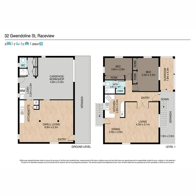 Floorplan of Homely house listing, 32 Gwendoline Street, Raceview QLD 4305