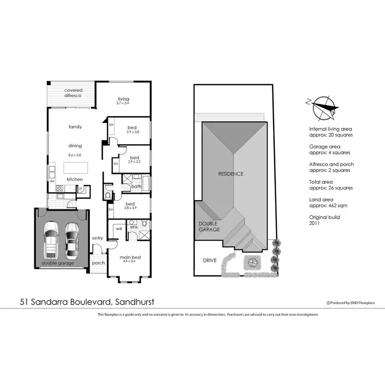 Floorplan of Homely house listing, 51 Sandarra Boulevard, Sandhurst VIC 3977