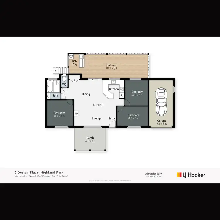 Floorplan of Homely house listing, 5 Design Place, Highland Park QLD 4211