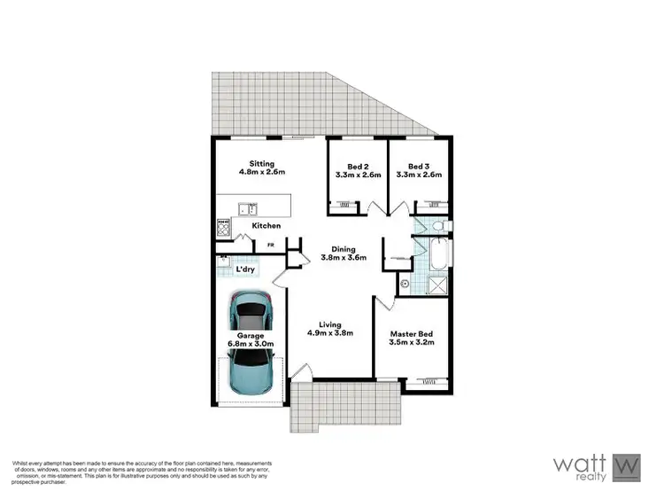 Floorplan of Homely unit listing, 4/9 Lavender Place, Fitzgibbon QLD 4018