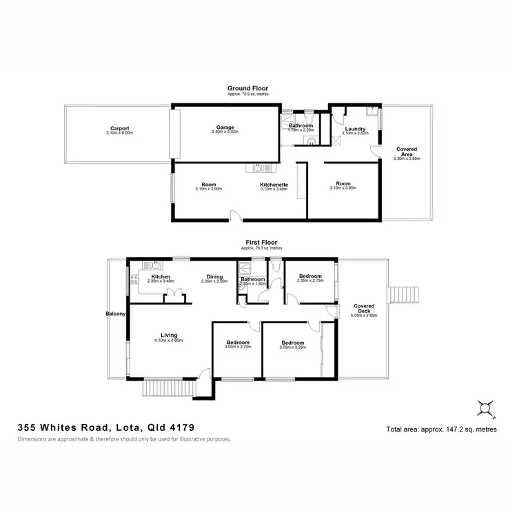 Floorplan of Homely house listing, 355 Whites Road, Lota QLD 4179