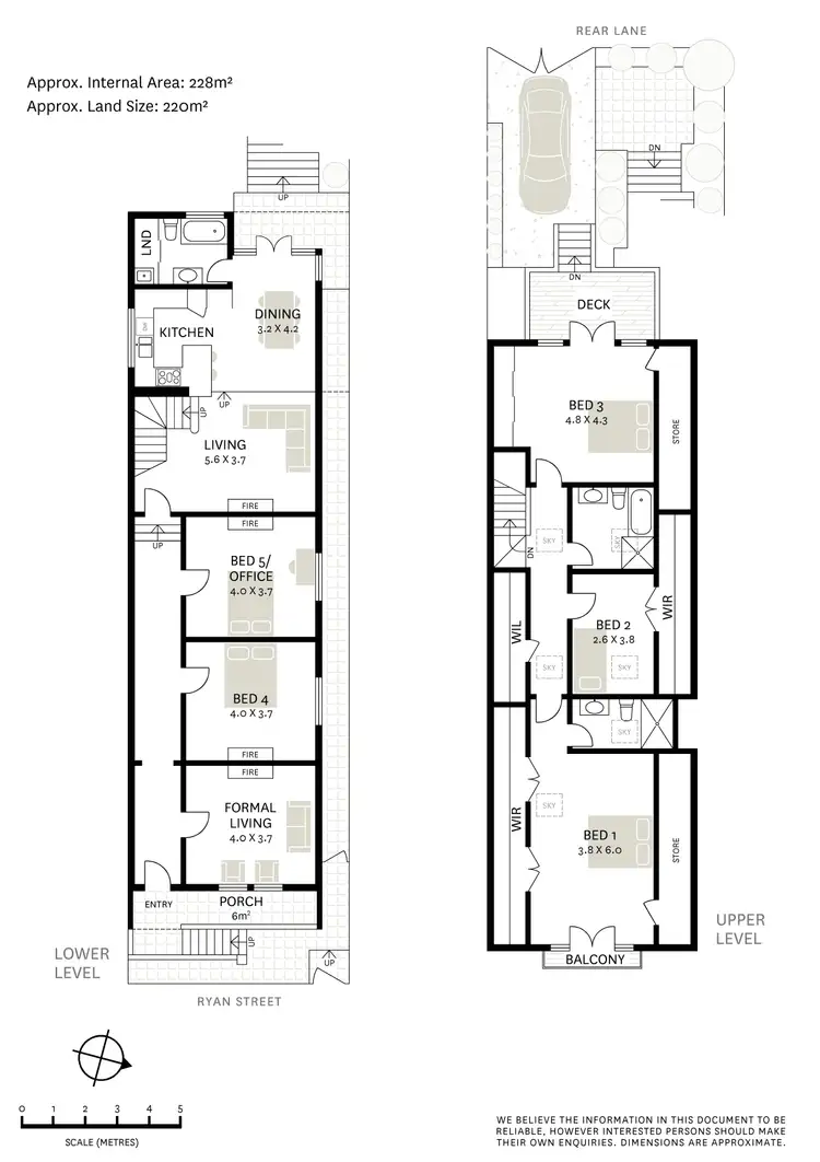 Floorplan of Homely house listing, 5 Ryan Street, Lilyfield NSW 2040