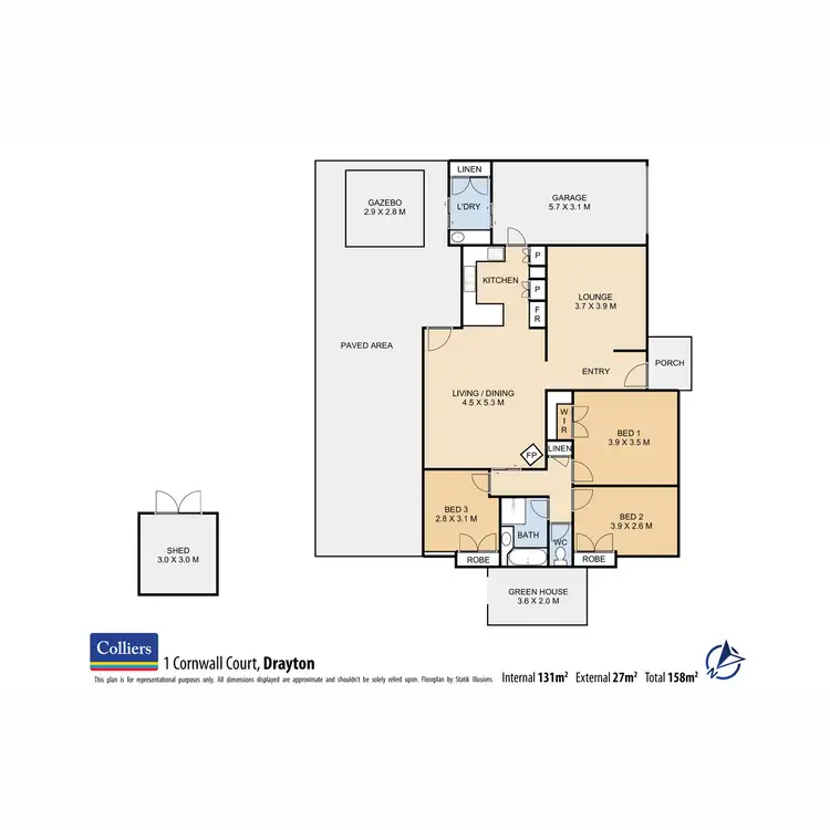 Floorplan of Homely house listing, 1 Cornwall Court, Drayton QLD 4350