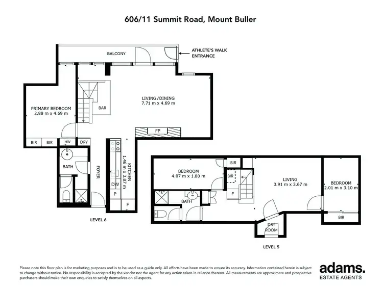 Floorplan of Homely apartment listing, 606/11 Summit Road, Mount Buller VIC 3723