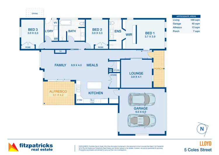 Floorplan of Homely house listing, 5 Coles Street, Lloyd NSW 2650
