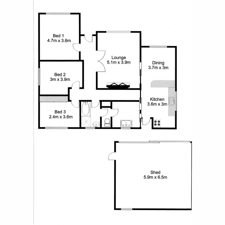 Floorplan of Homely house listing, 24 Berryman Avenue, Mannum SA 5238