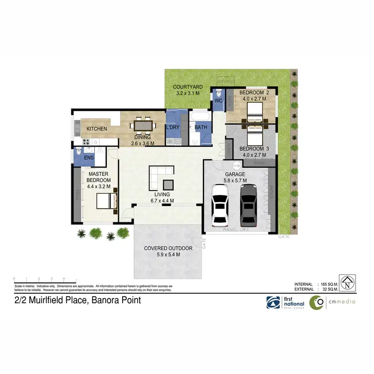 Floorplan of Homely semi-detached listing, 2/2 Muirfield Place, Banora Point NSW 2486
