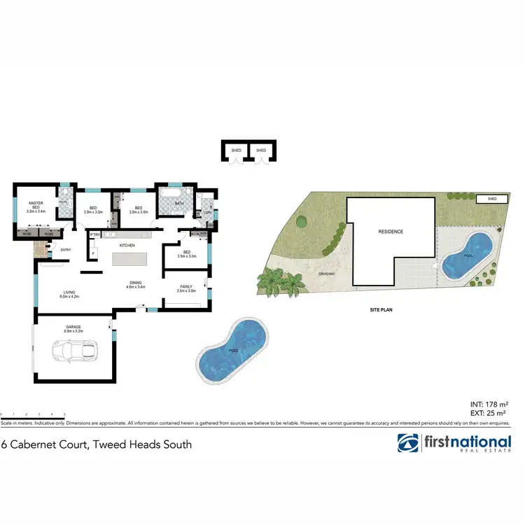 Floorplan of Homely house listing, 6 Cabernet Court, Tweed Heads South NSW 2486