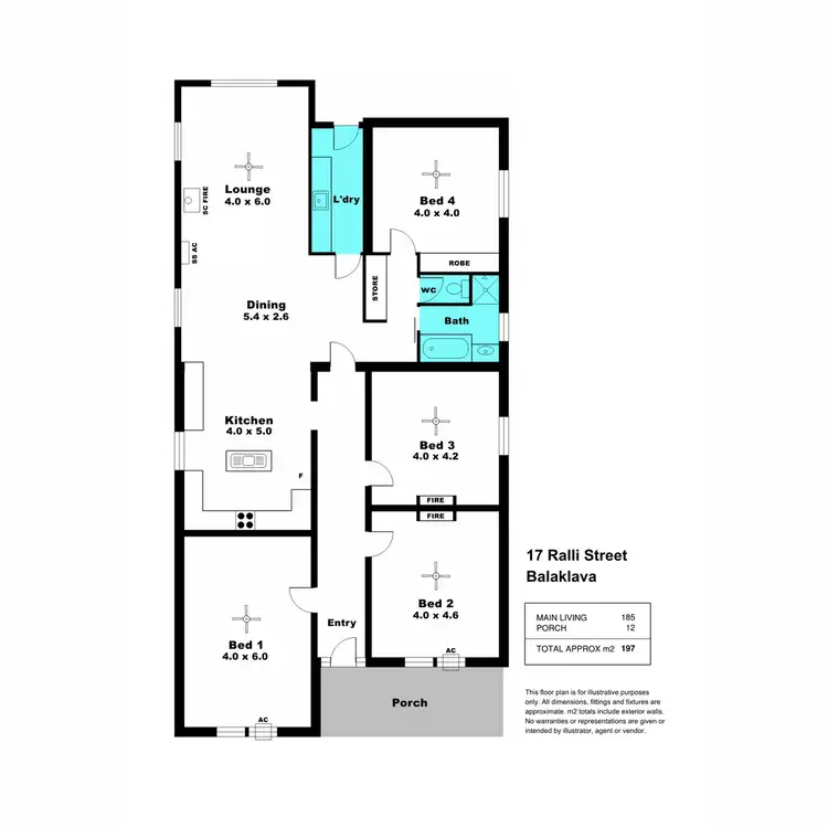 Floorplan of Homely house listing, 17 Ralli Street, Balaklava SA 5461