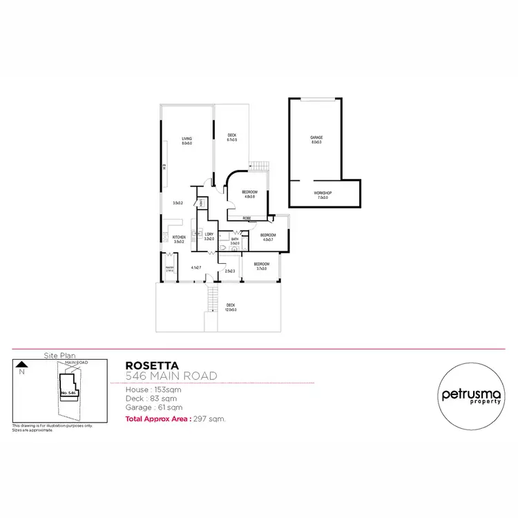 Floorplan of Homely house listing, 546 Main Road, Rosetta TAS 7010